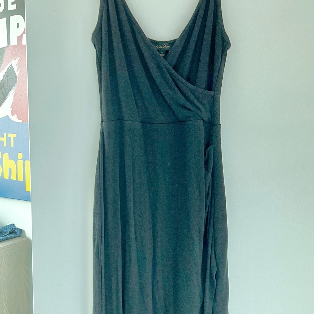 Goldie Black Maxi Sundress V-neck Sleeveless
